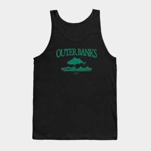 Outer Banks, North Carolina, Bluefin Tuna Leaping Over Waves Tank Top